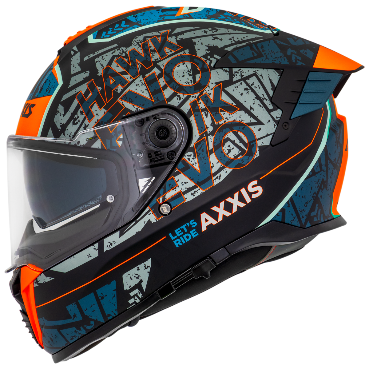 Axxis Hawk Evo Let's Ride Mat Blue
