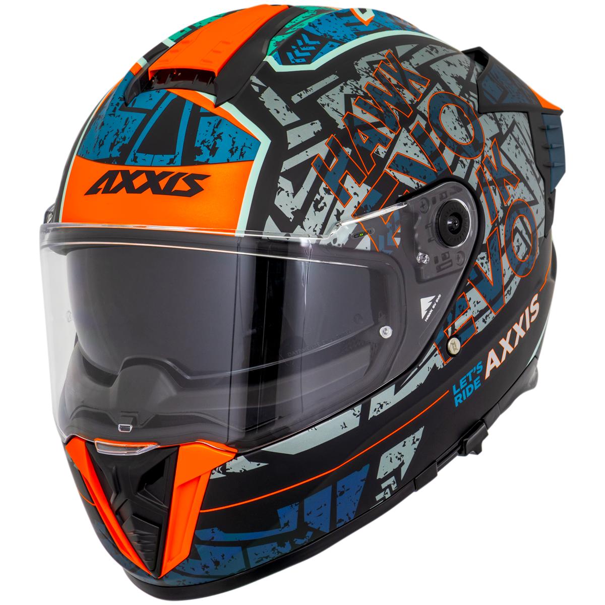 Axxis Hawk Evo Let's Ride Mat Blue - Görsel 2