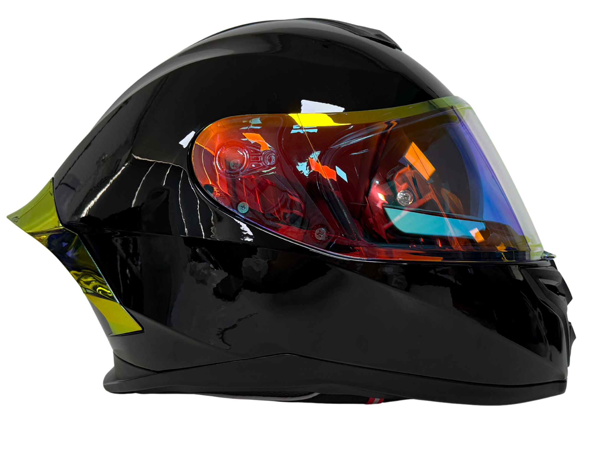 Rivox R1 Gloss Black Revo Motosiklet Kask - Görsel 2