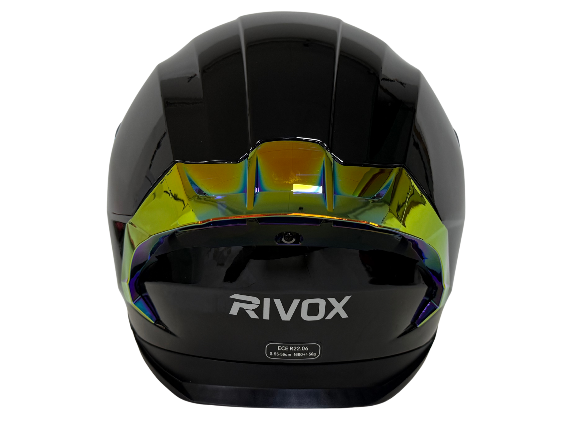 Rivox R1 Gloss Black Revo Motosiklet Kask - Görsel 3