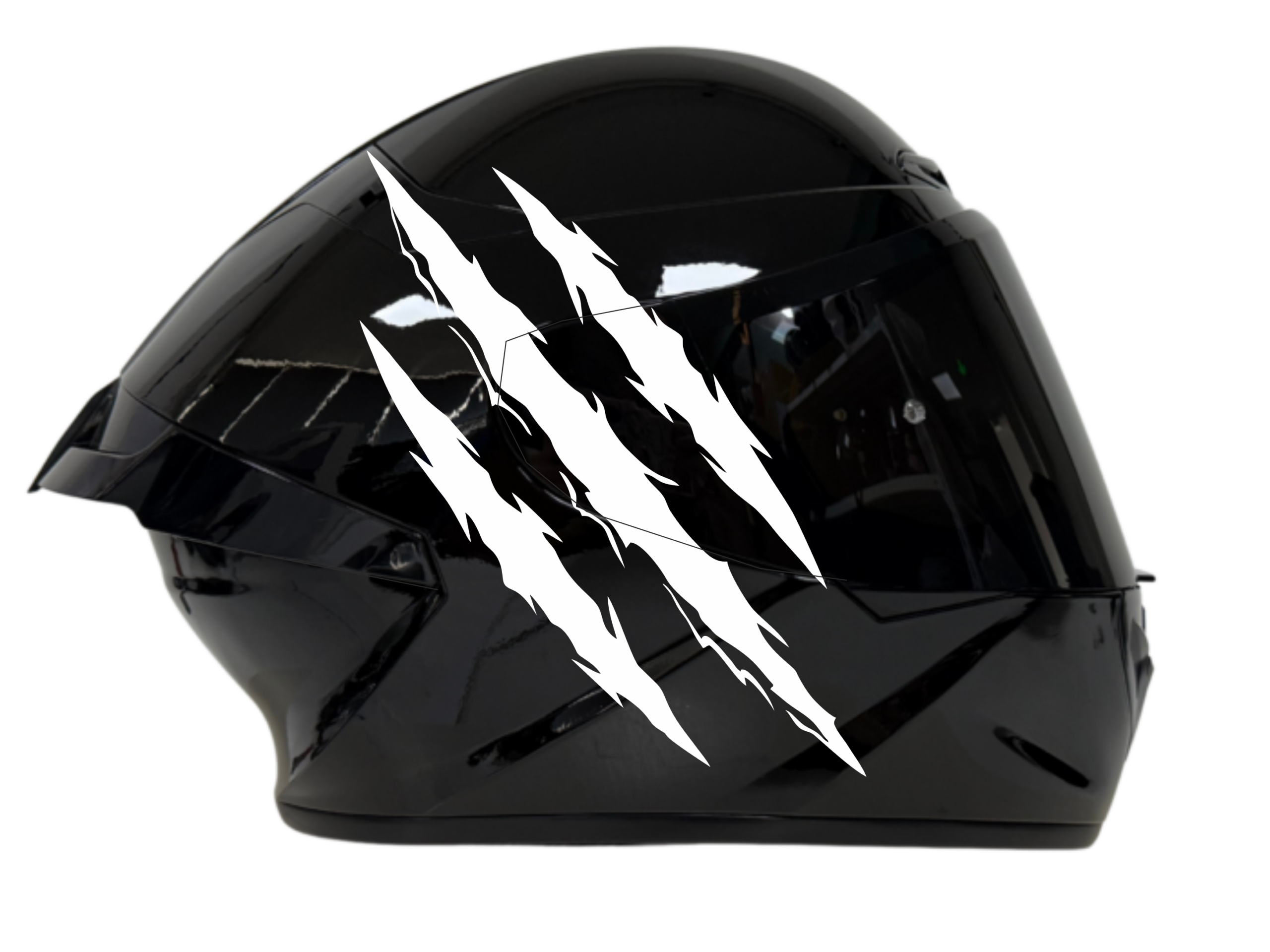Rivox Siyah Parlak Pençe R2 Edition Motosiklet KASK - Görsel 2