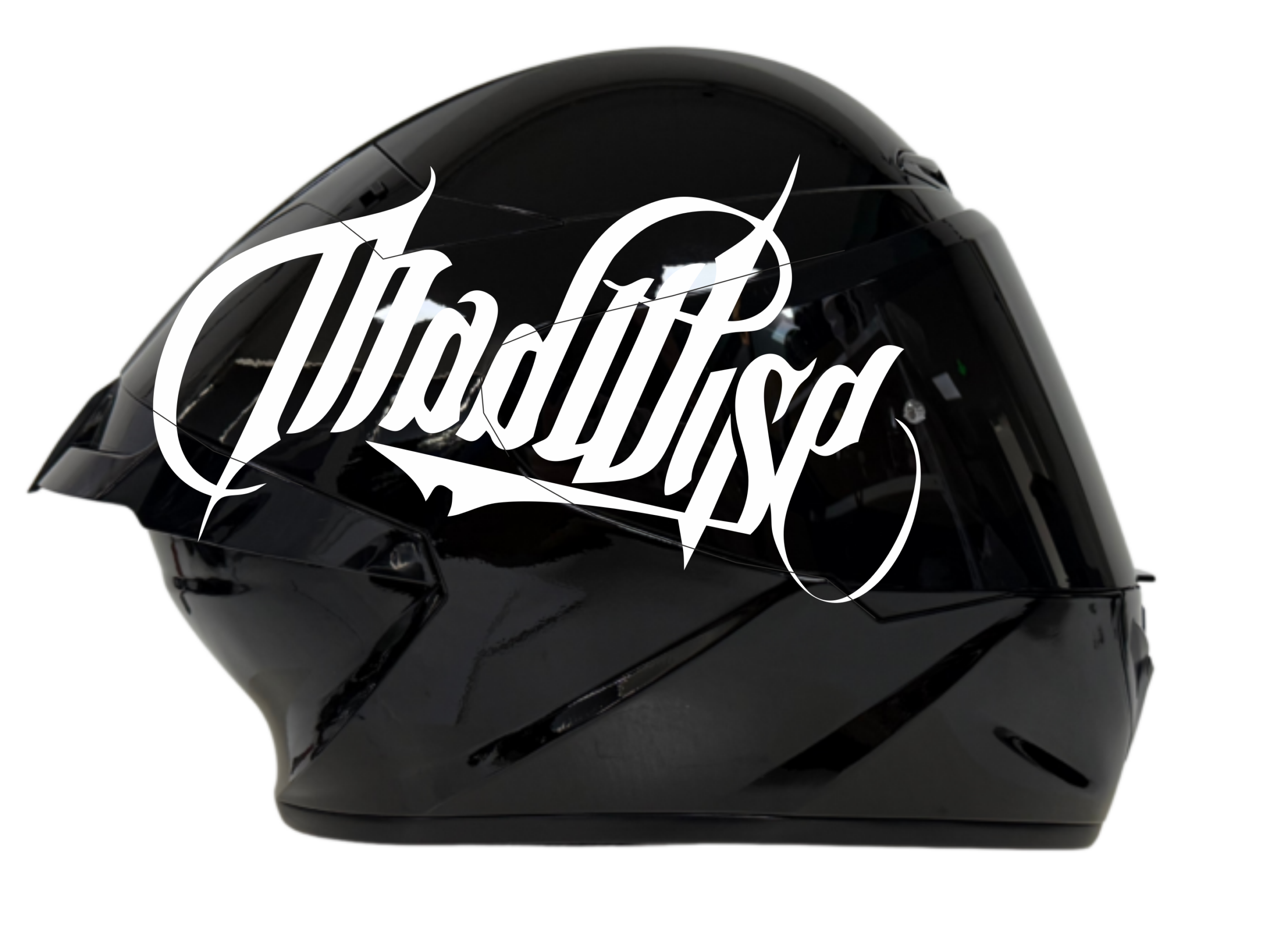 Rivox Siyah Parlak Pradise R2 Edition Motosiklet KASK - Görsel 2