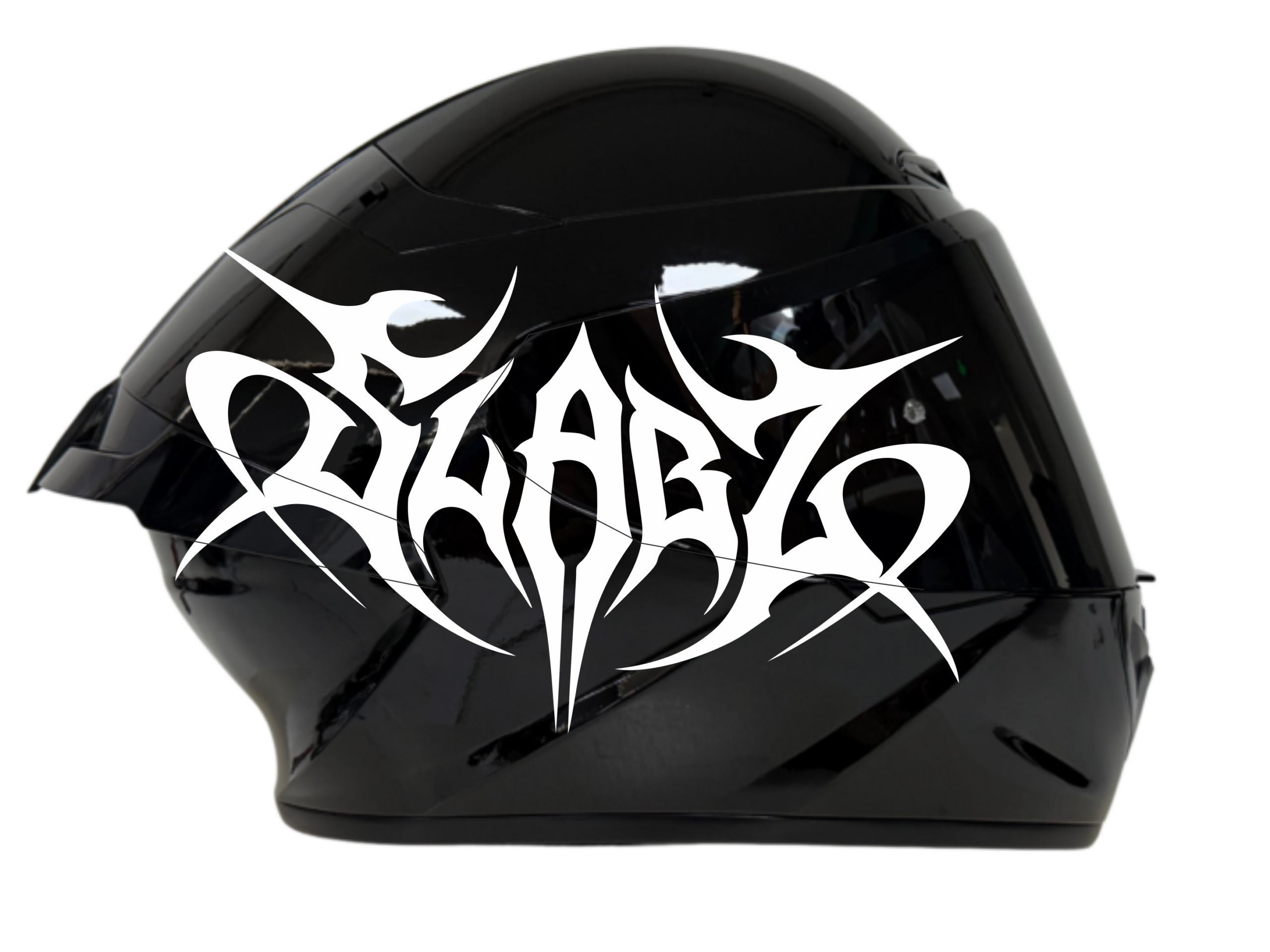 Rivox Siyah Parlak Slabz R2 Edition Motosiklet KASK - Görsel 2