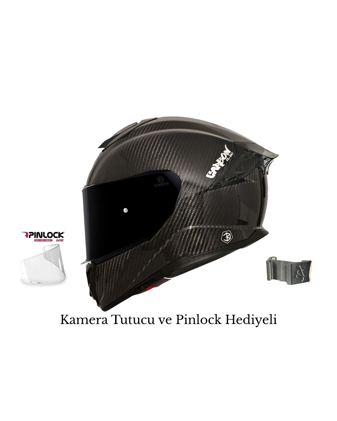 FULL FACE SWAY 861 GLOSS CARBON KASK