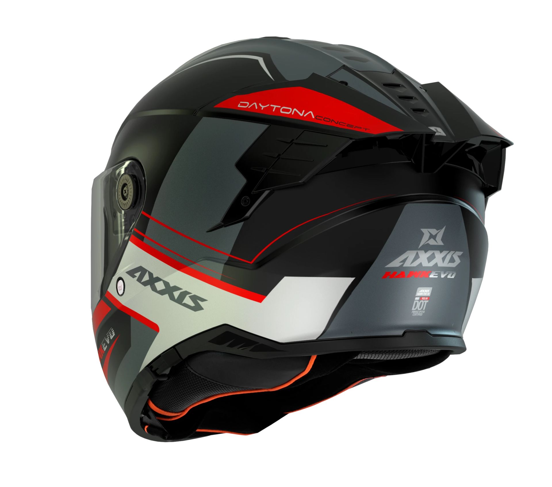 Axxis Hawk Evo Daytona Mat Kırmızı - Görsel 3