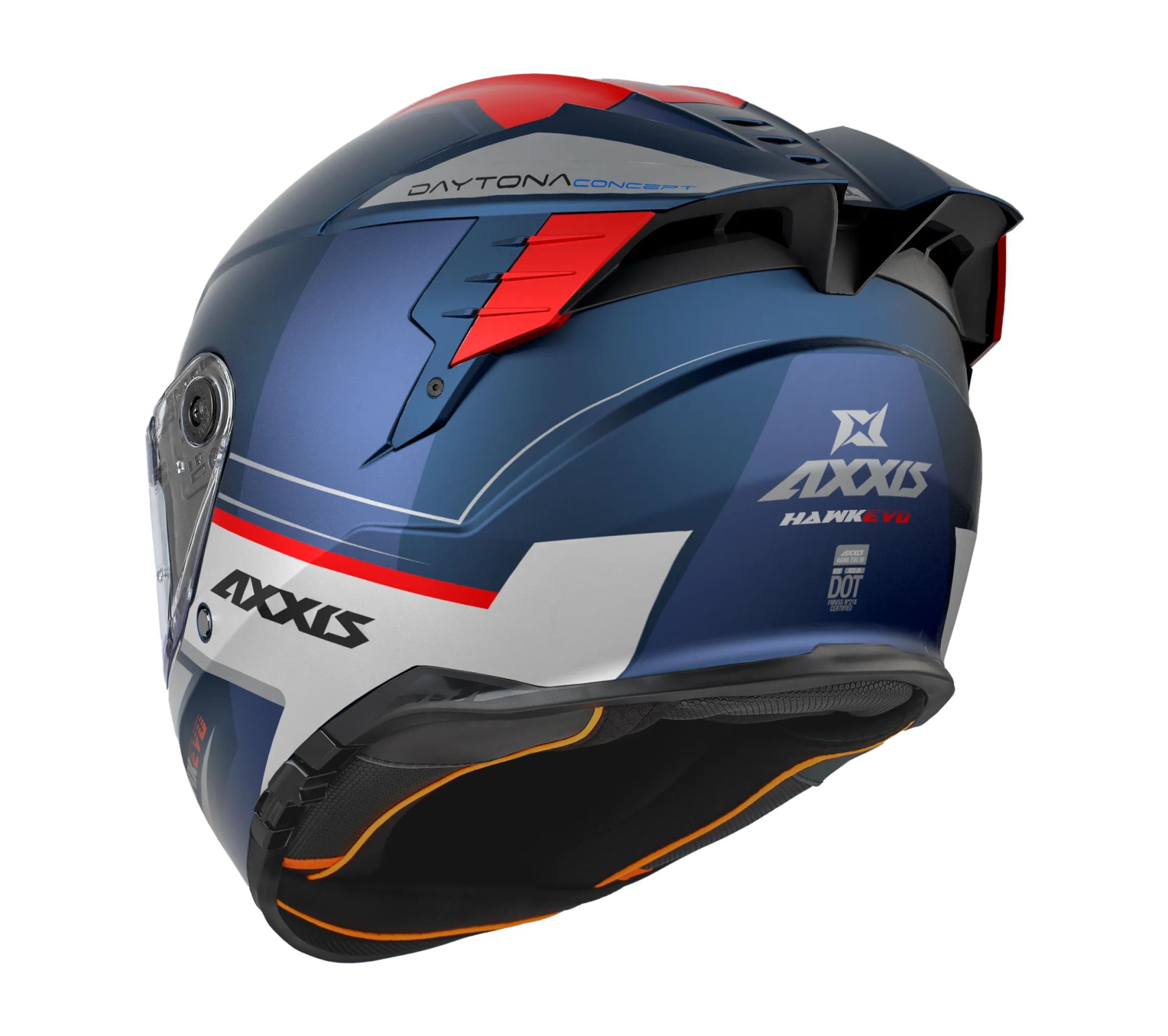 Axxis Hawk Evo Daytona Mat Mavi - Görsel 2