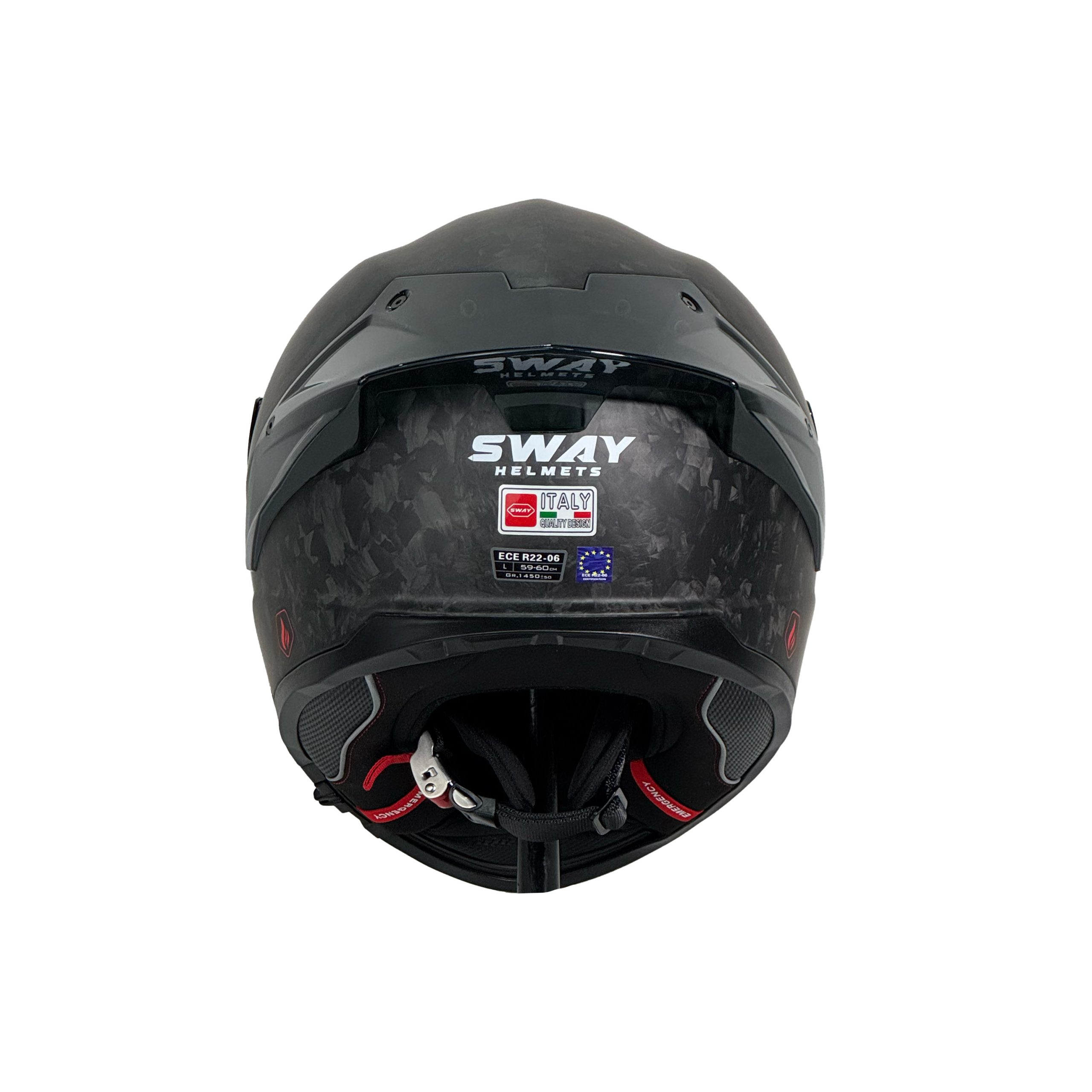 FULL FACE SWAY 861 FORGET CARBON KASK - Görsel 4