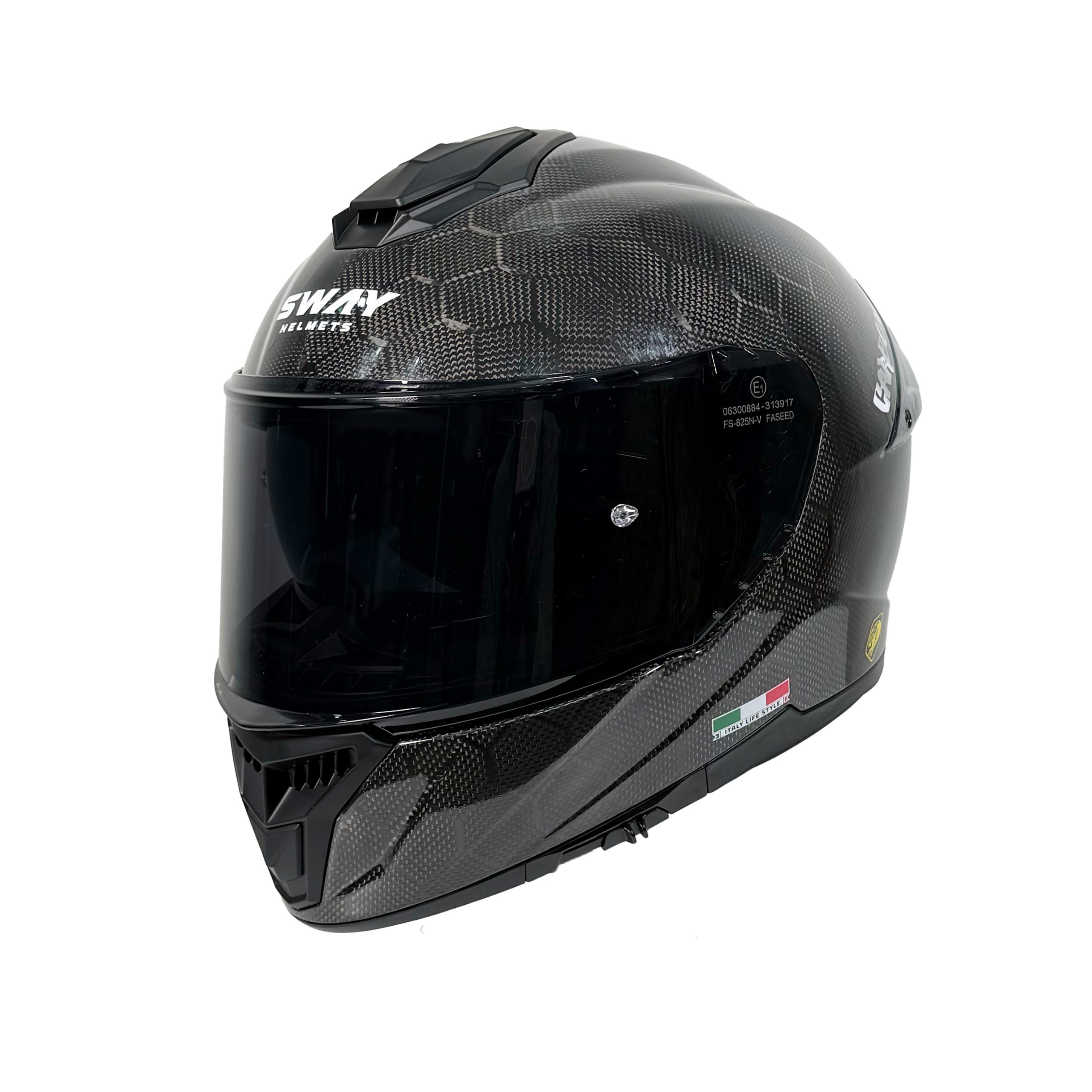 FULL FACE SWAY 861 SNAKE CARBON KASK - Görsel 2