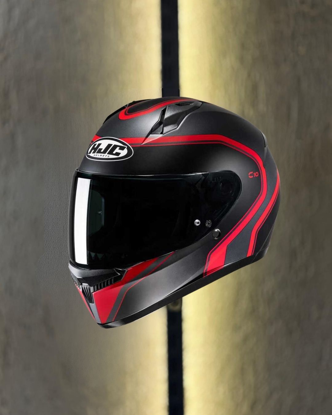 HJC C10 KASK ELIE KIRMIZI Siyah
