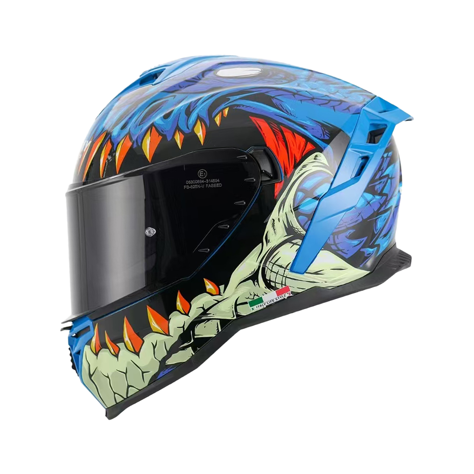 SWAY 867 STORM Blue Full Face Kask