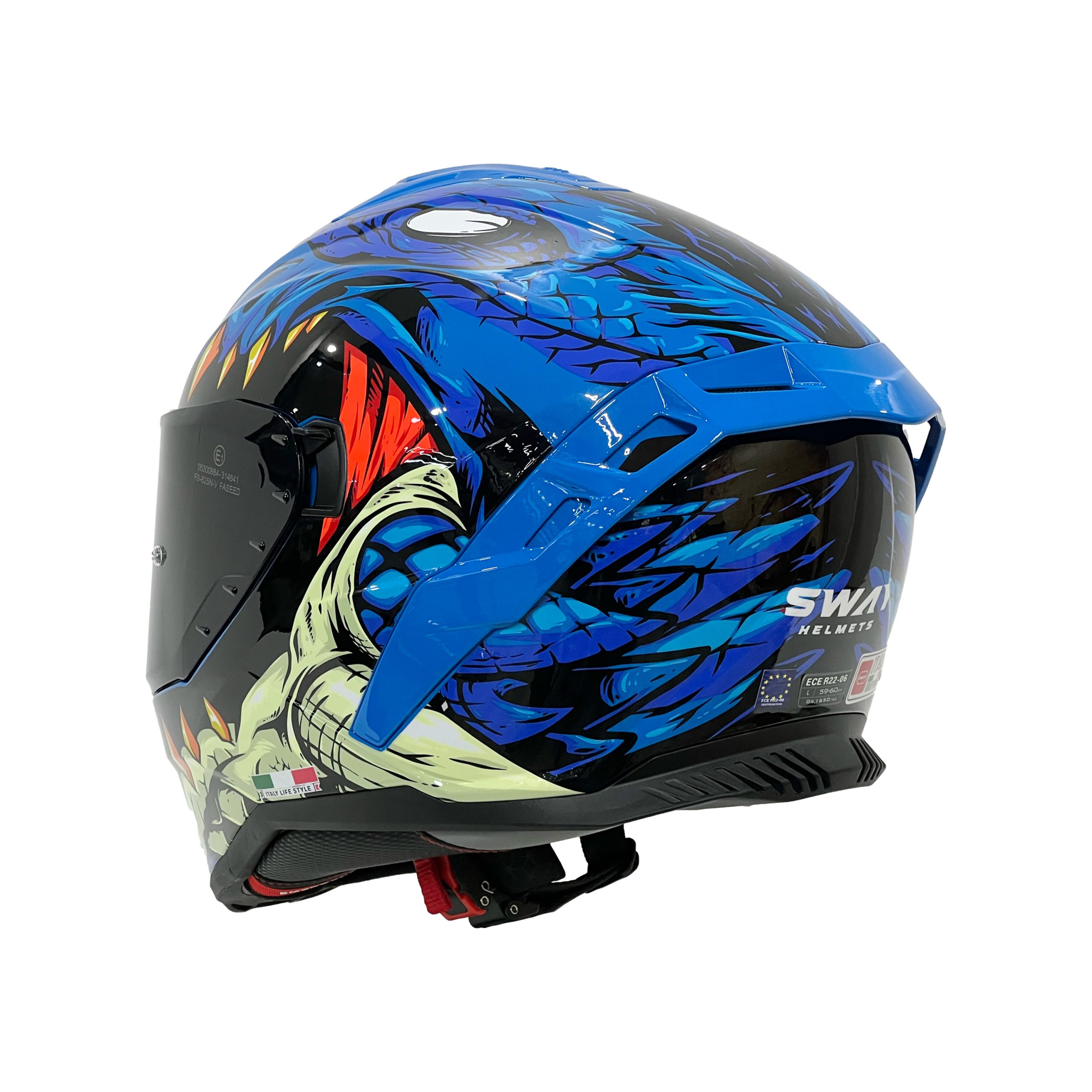 SWAY 867 STORM Blue Full Face Kask - Görsel 4