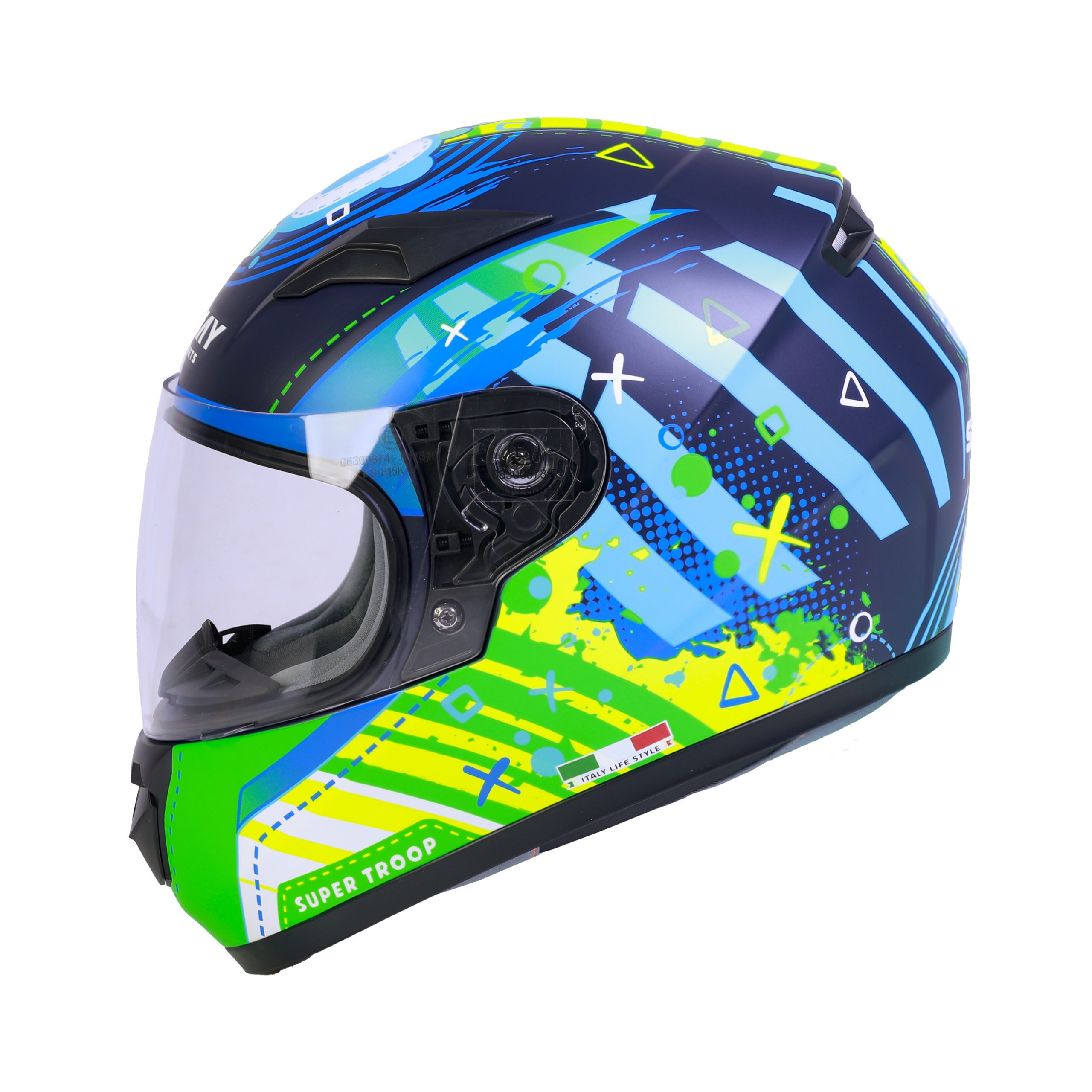 SWAY ALIEN Blue Green Çocuk Kaskı