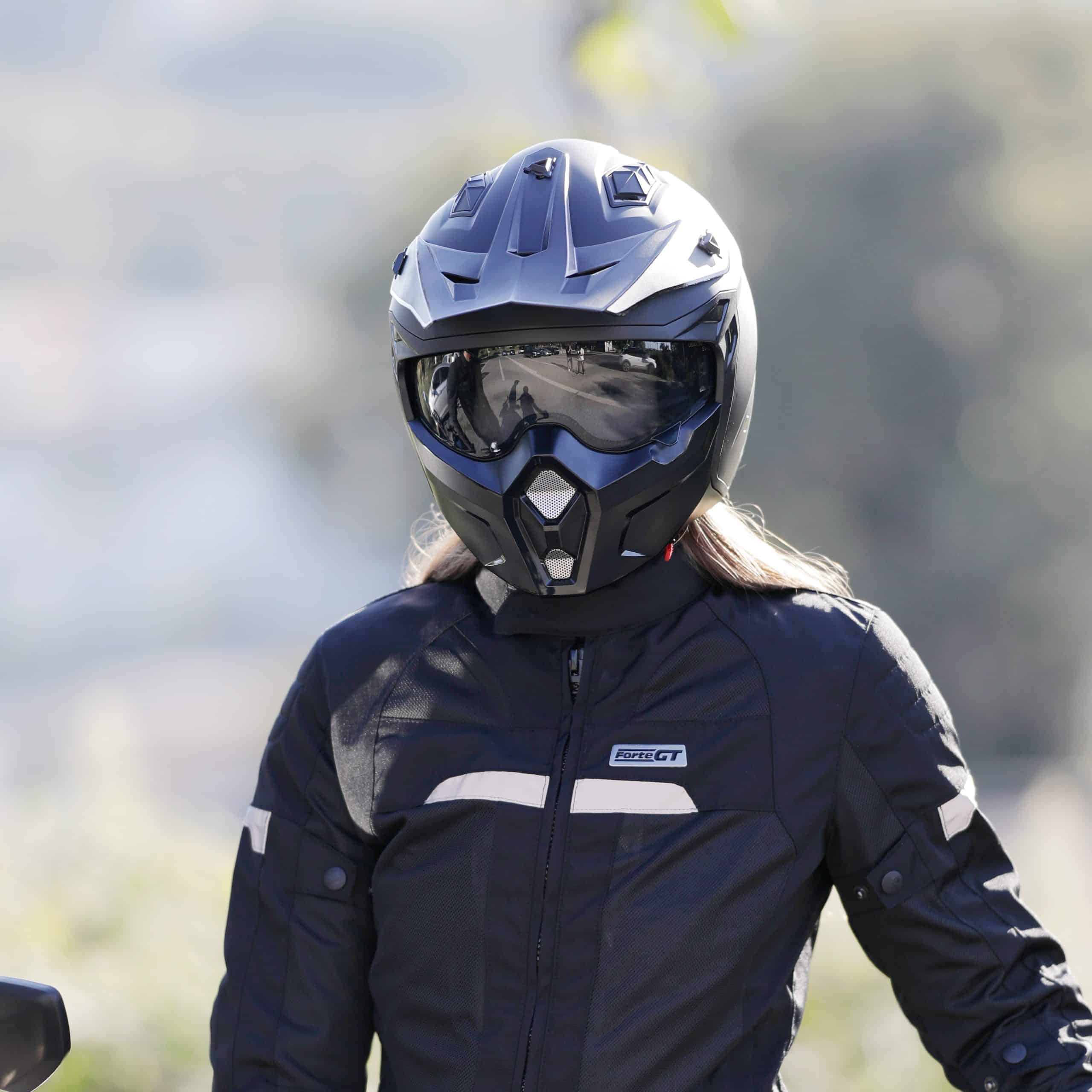 SWAY SEUL Matt Black Modüler Kask - Görsel 3