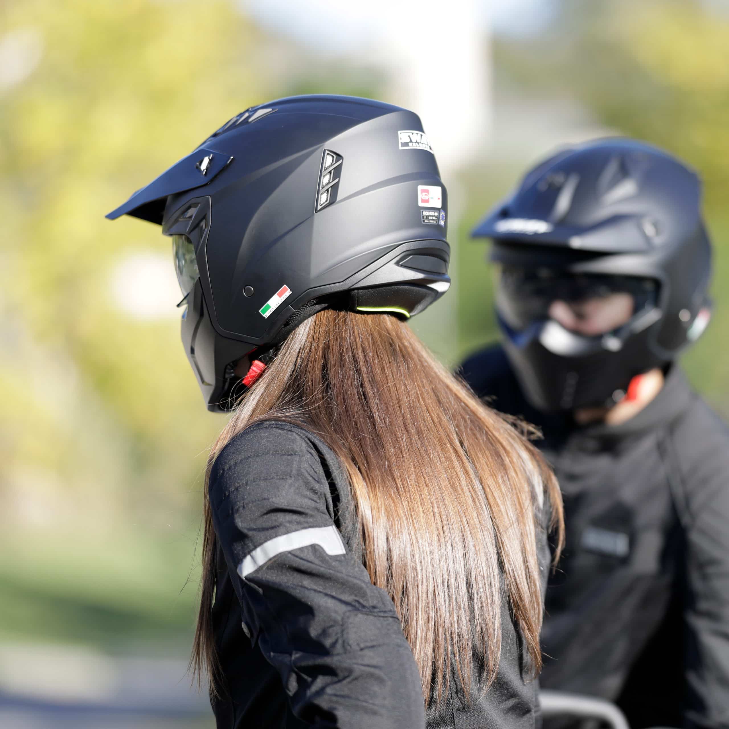 SWAY SEUL Matt Black Modüler Kask - Görsel 4