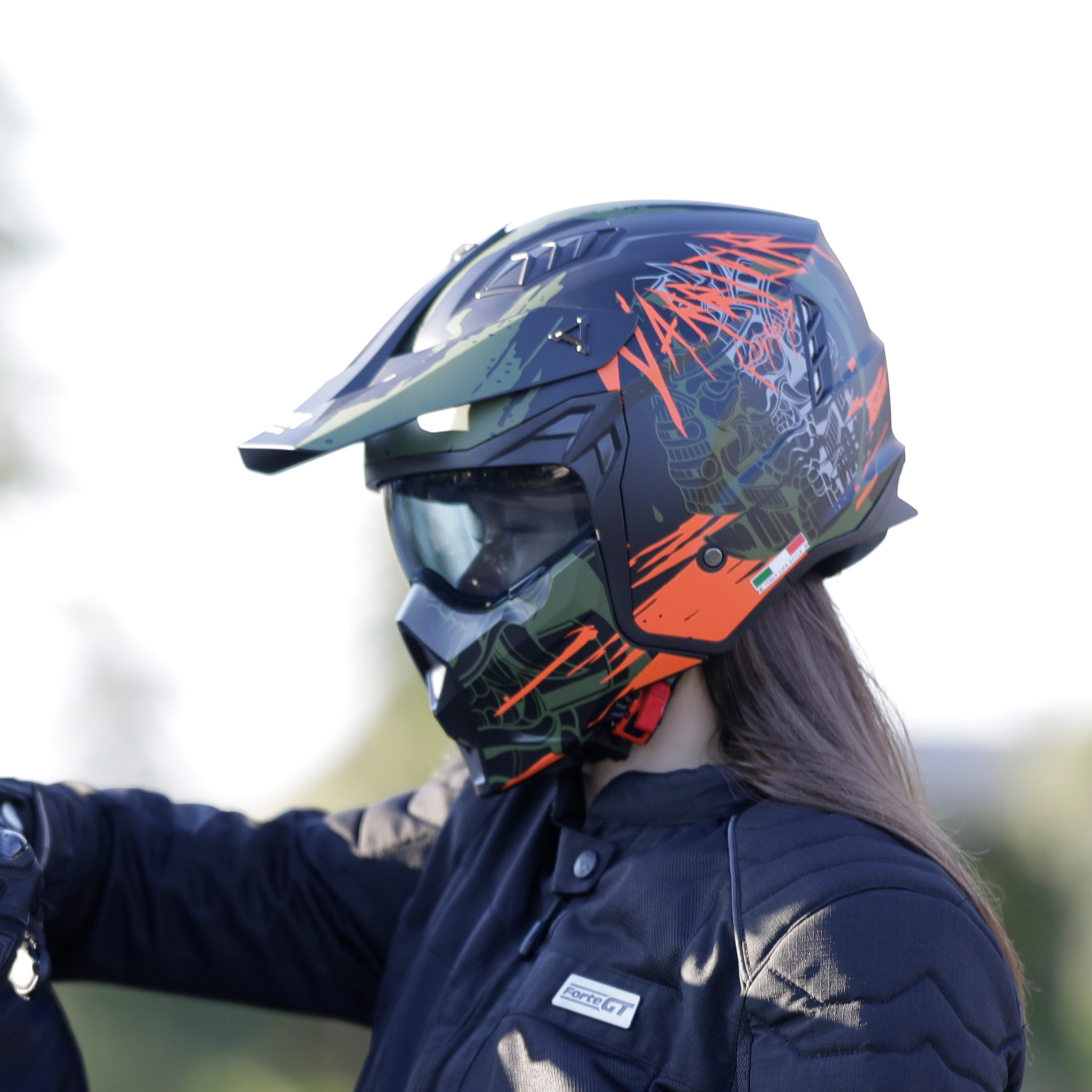 SWAY SEUL WARRIOR Matt Black Orange Kask - Görsel 3