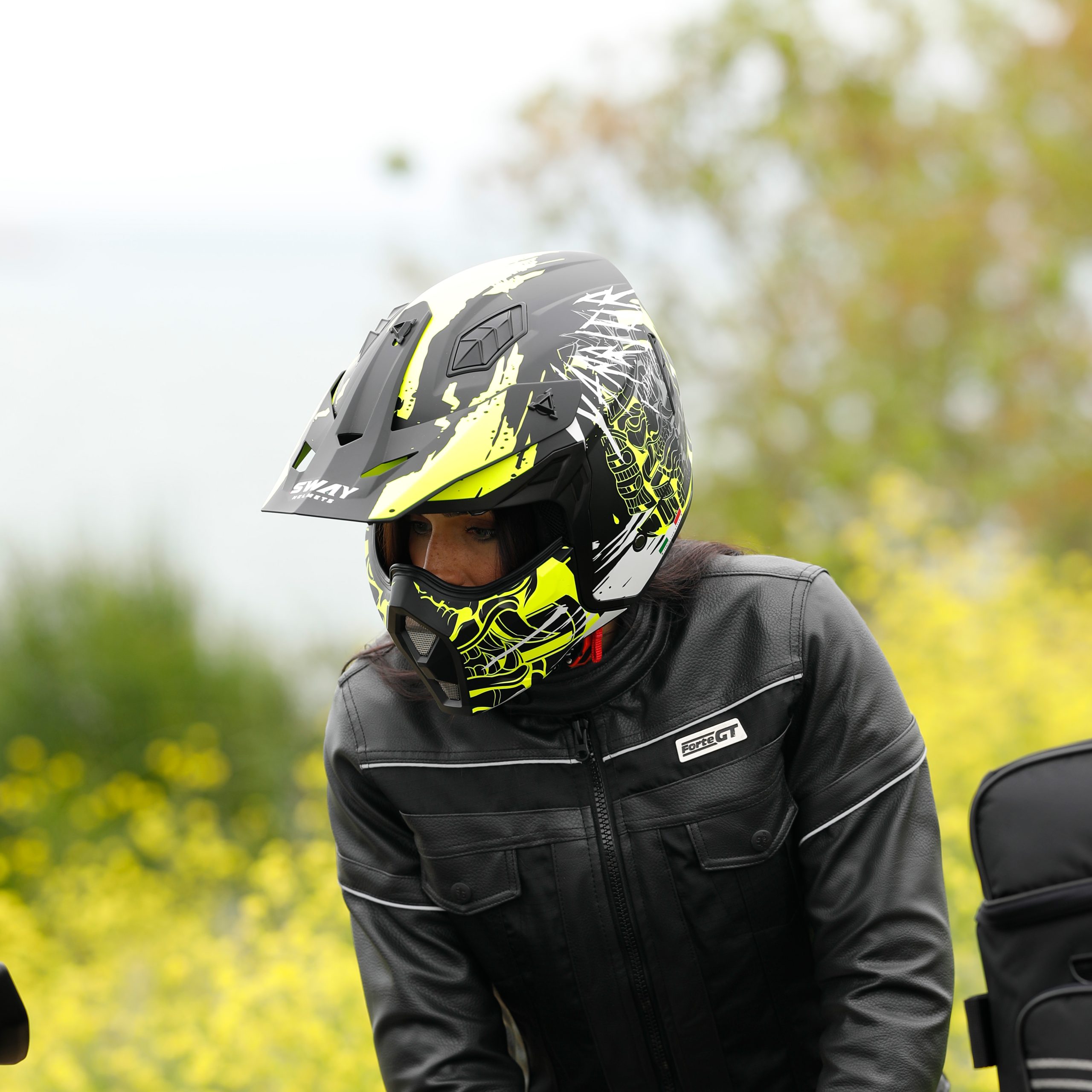 SWAY SEUL WARRIOR Yellow Modüler Kask - Görsel 2
