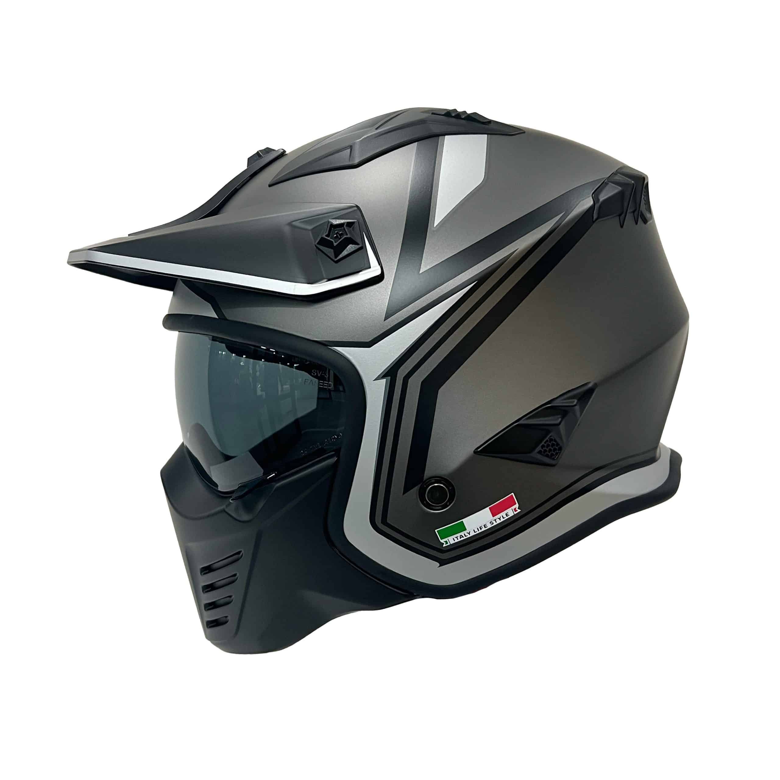 SWAY TOKYO Titanium White Black Kask