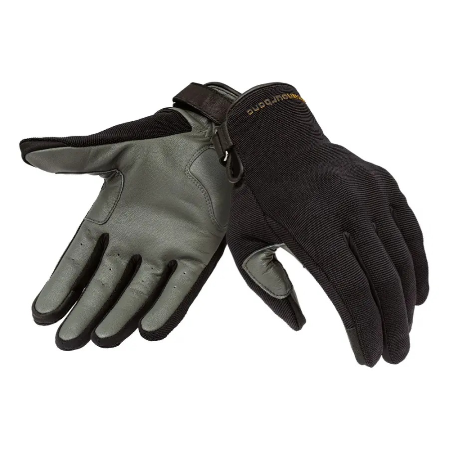 TUCANO U EDEN YAZLIK Deri Tekstil Eldiven Black Grey