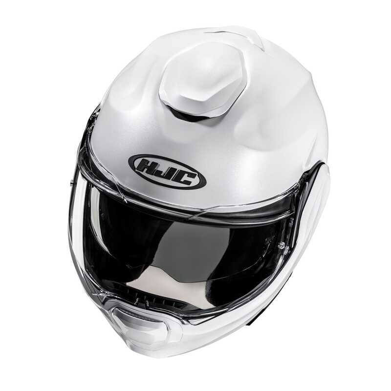 HJC F100 Kask İnci Beyazı - Görsel 3