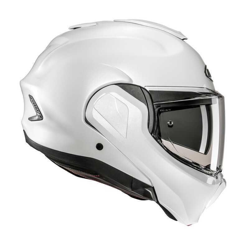 HJC F100 Kask İnci Beyazı - Görsel 4