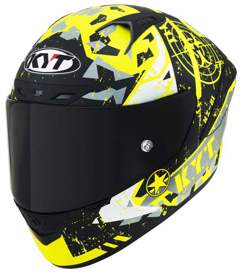 KYT Nz Race Kask Blazıng Matt Yellow