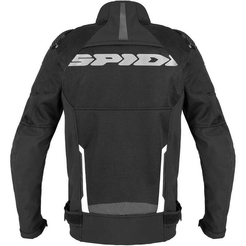 SPIDI Race Warrıor 2 Net Yazlık Ceket Siyah Beyaz - Görsel 2