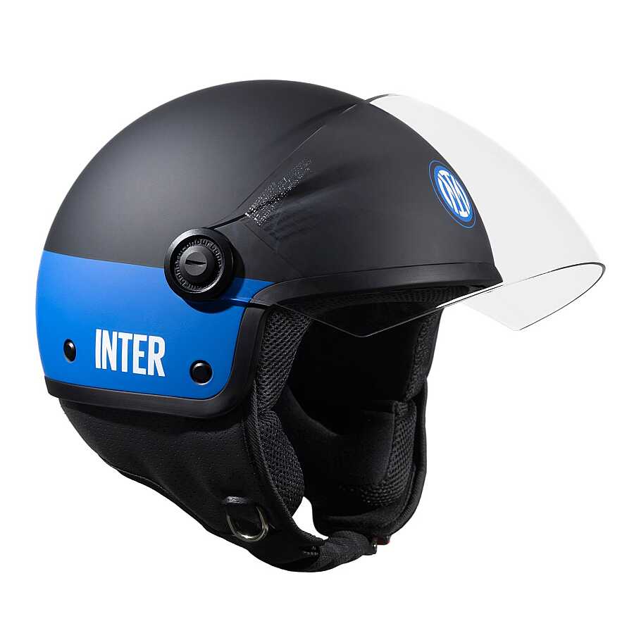 TUCANO Urbano El Jettın 6.0 Yarım Kask Inter Nerazzurro Mat Siyah - Görsel 2