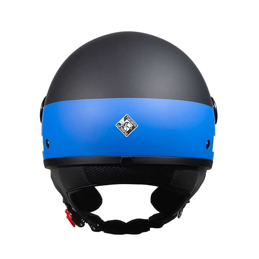 TUCANO Urbano El Jettın 6.0 Yarım Kask Inter Nerazzurro Mat Siyah - Görsel 6