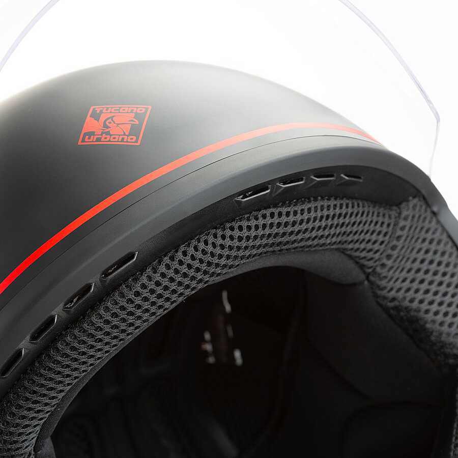 TUCANO Urbano El Jettın 6.0 Yarım Kask Mılan Skylıne Mat Siyah - Görsel 6