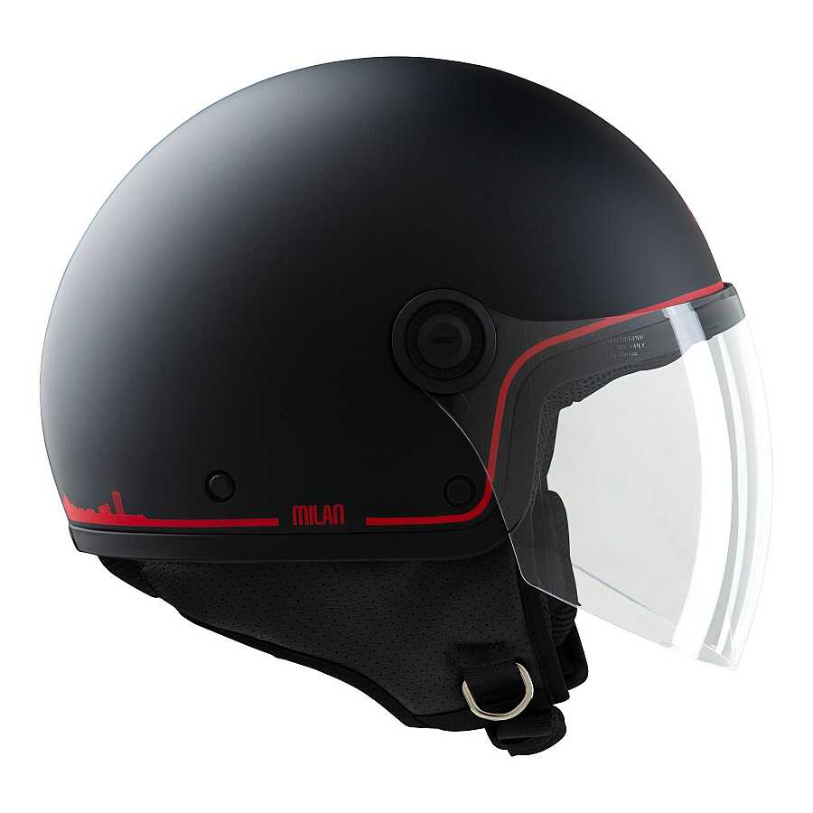 TUCANO Urbano El Jettın 6.0 Yarım Kask Mılan Skylıne Mat Siyah - Görsel 2