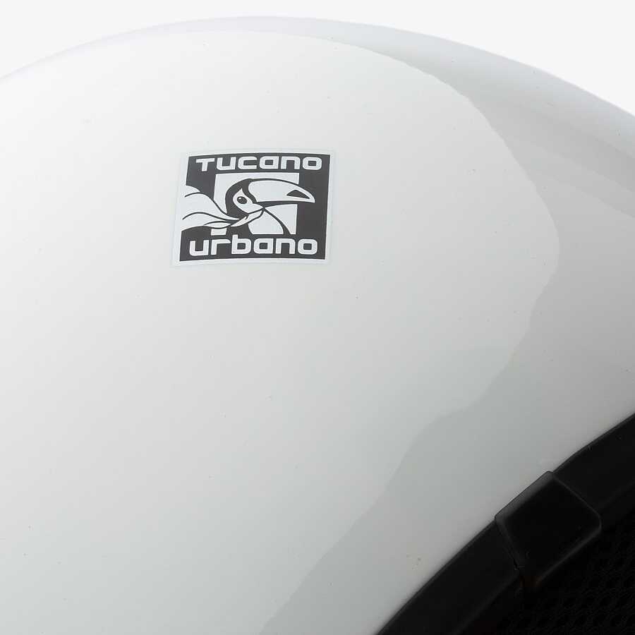 TUCANO Urbano El Jettın 6.0 Yarım Kask Parlak Buz Beyazı - Görsel 3