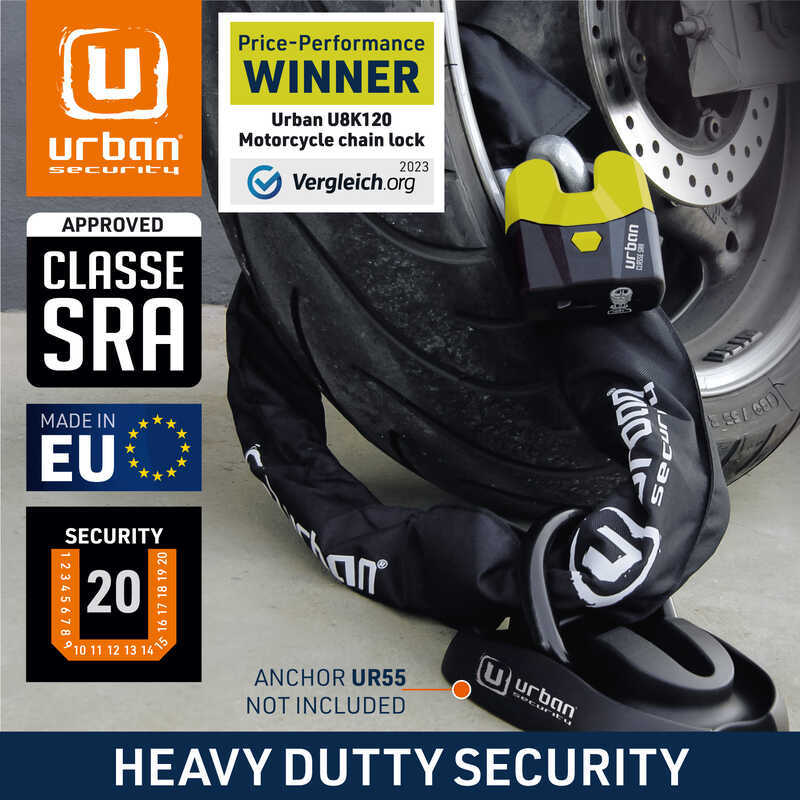 URBAN Securıty U8K150 14MM Sra Sınıfı Zincir Kilit - Görsel 2