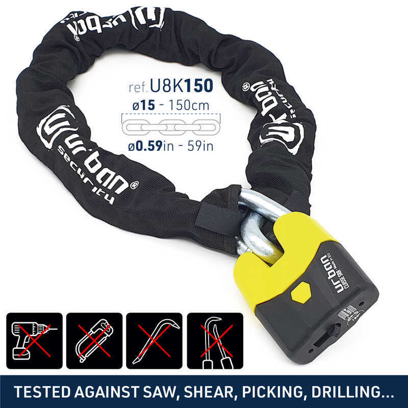 URBAN Securıty U8K150 14MM Sra Sınıfı Zincir Kilit - Görsel 5