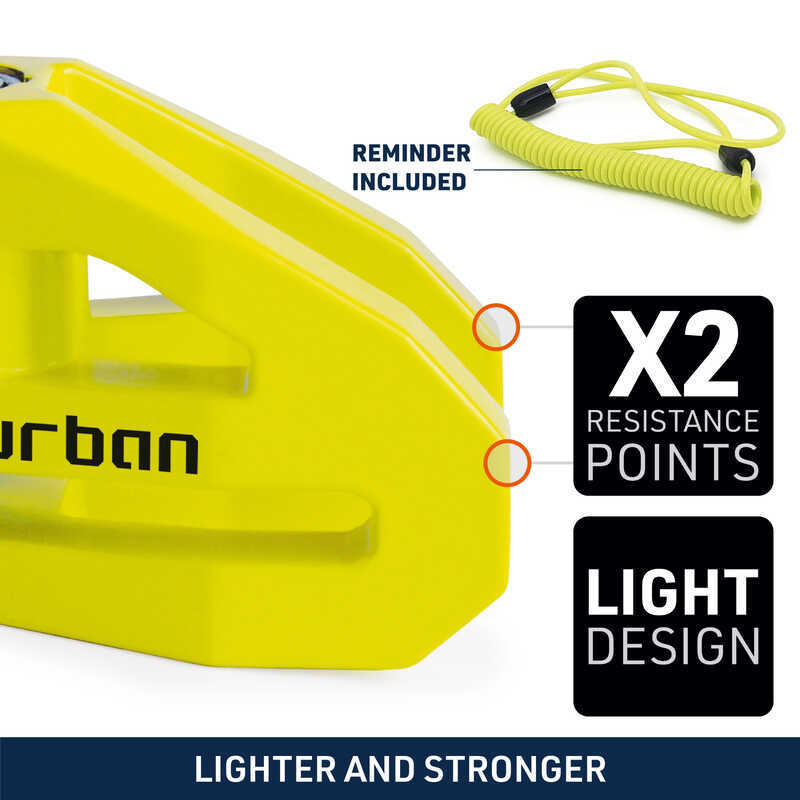 URBAN SECURITY UR208Y 10mm DİSK KİLİDİ - Görsel 2