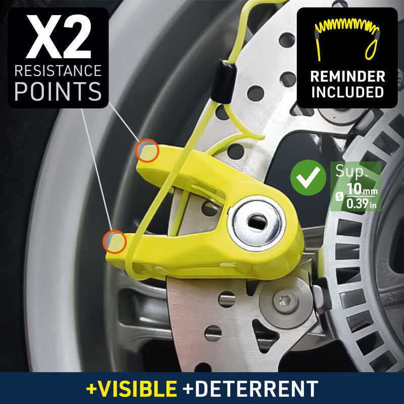 URBAN SECURITY UR208Y 10mm DİSK KİLİDİ - Görsel 5