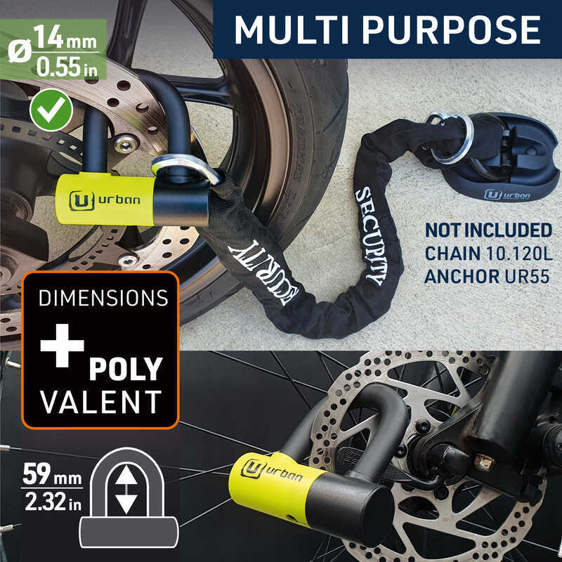 URBAN Securıty UR59 U Kilit 14MM - Görsel 4