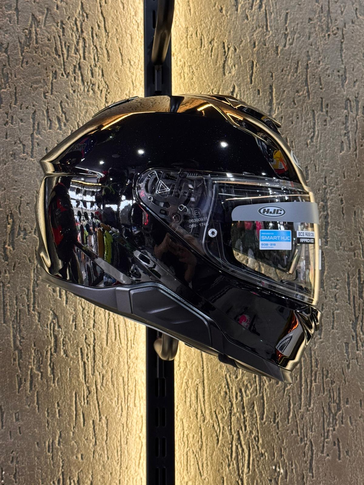 HJC i71 KASK PARLAK SİYAH E145 - Görsel 2