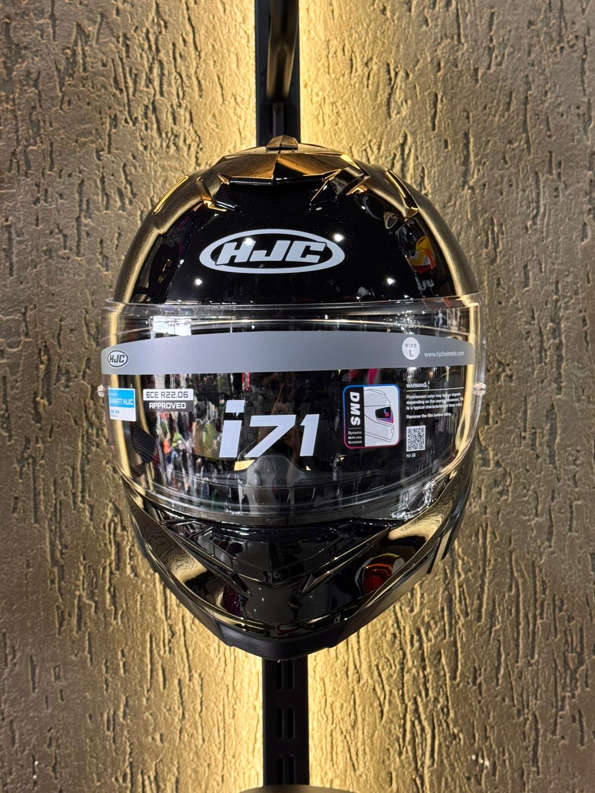 HJC i71 KASK PARLAK SİYAH E145 - Görsel 3