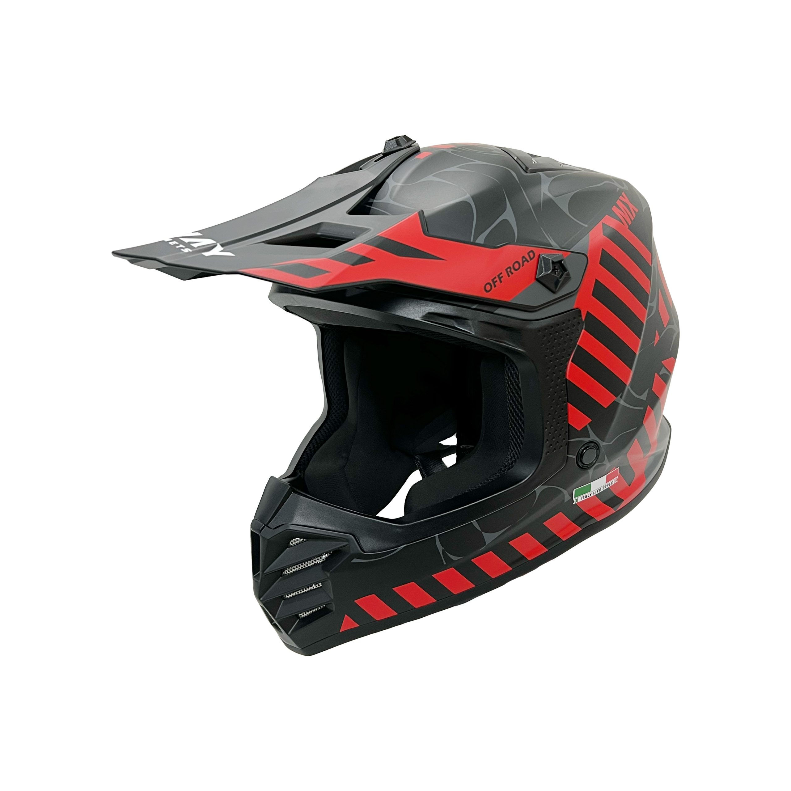 SWAY 618 ALERT Mat Red Çocuk Cross Kaskı - Görsel 2