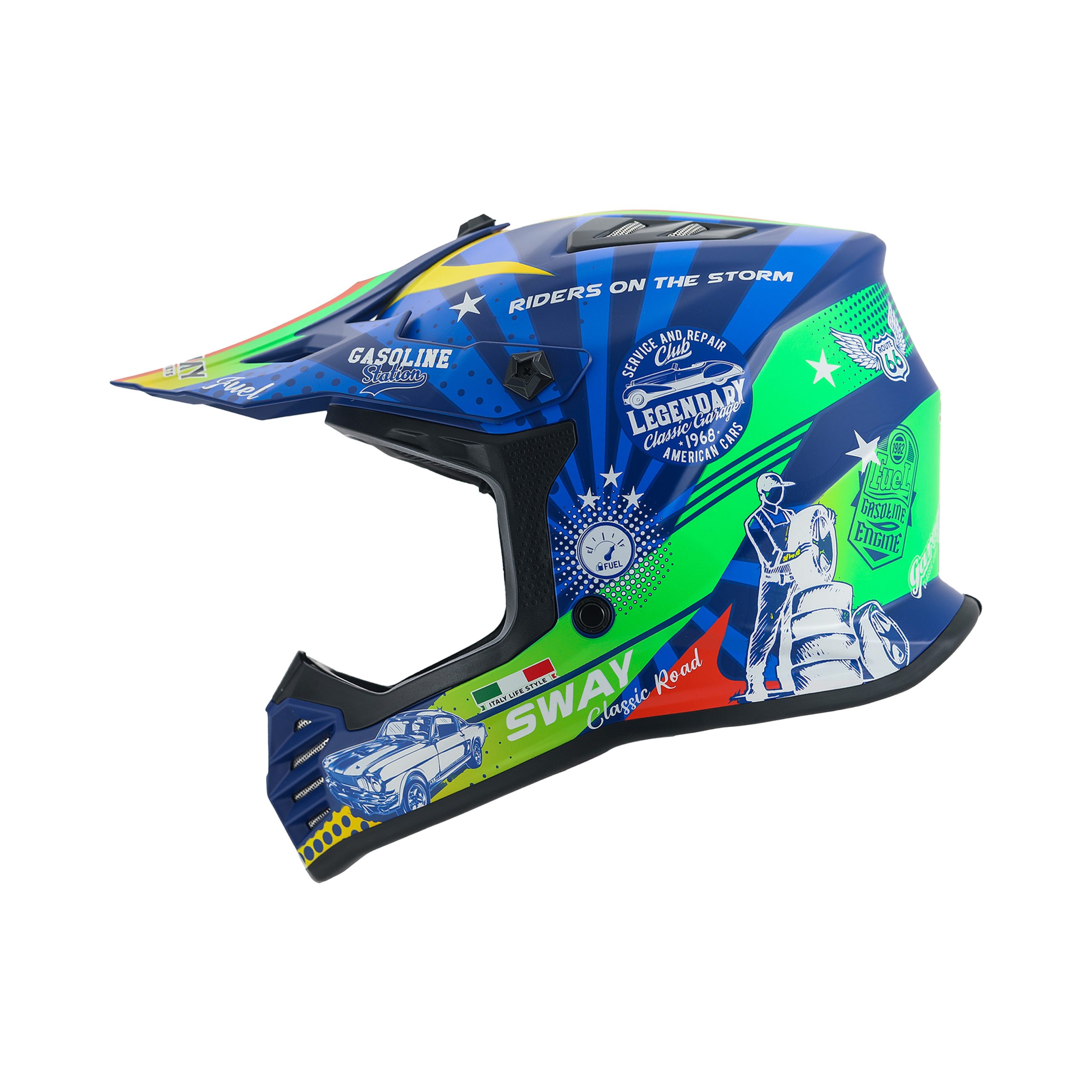 SWAY 618 GASSOLIN GREED Çocuk Cross Kask