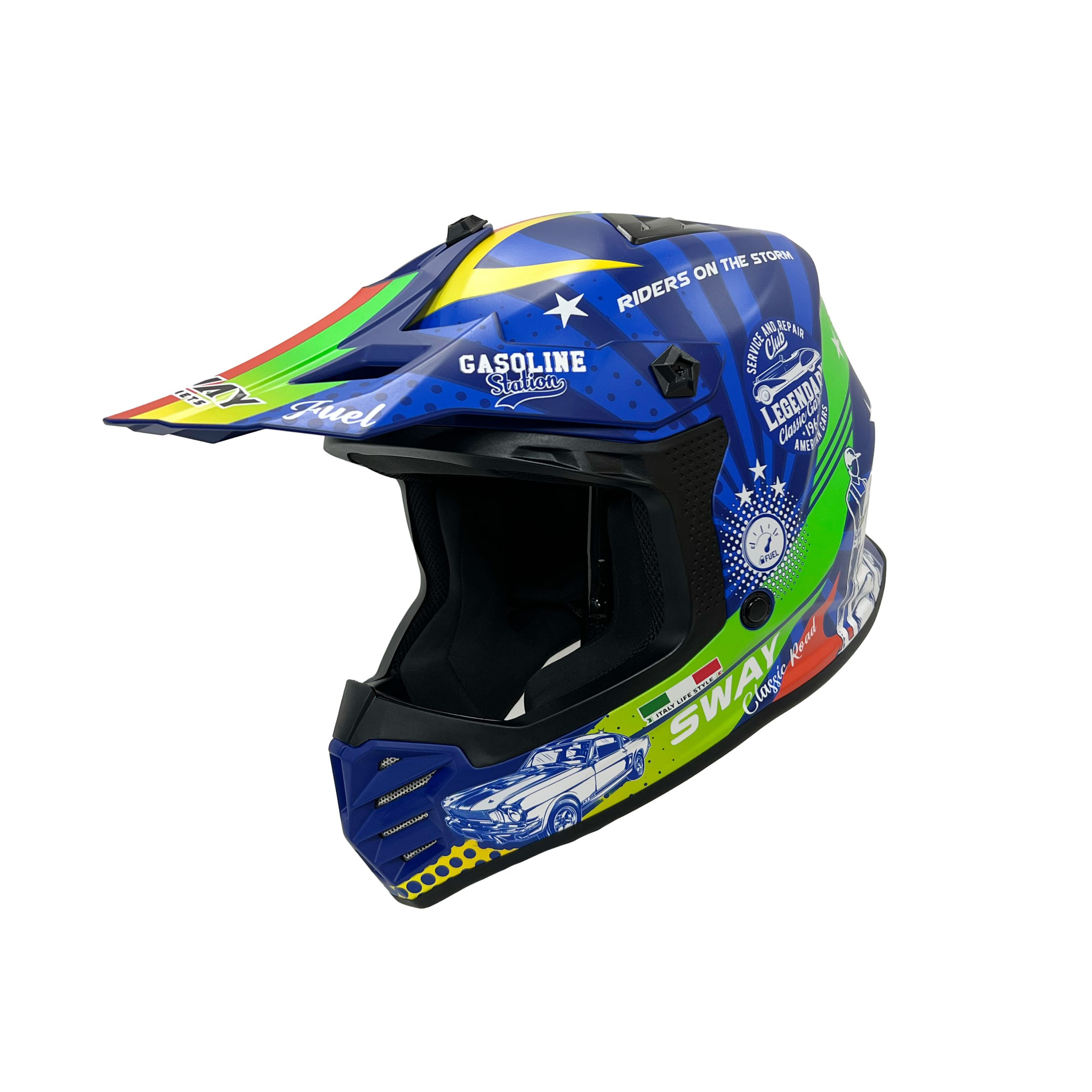 SWAY 618 GASSOLIN GREED Çocuk Cross Kask - Görsel 2