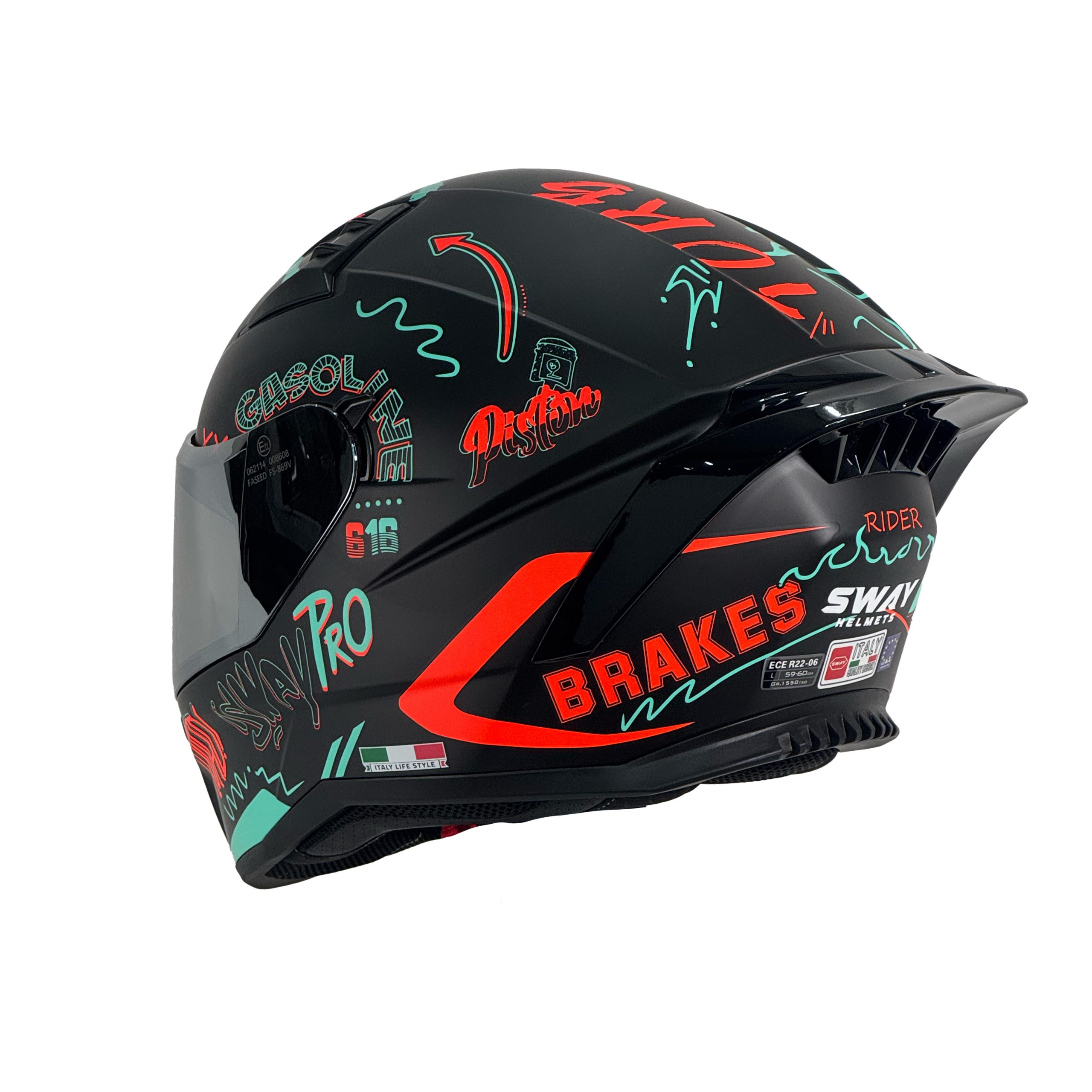SWAY 869 DRIFT Full Face Kask - Görsel 3
