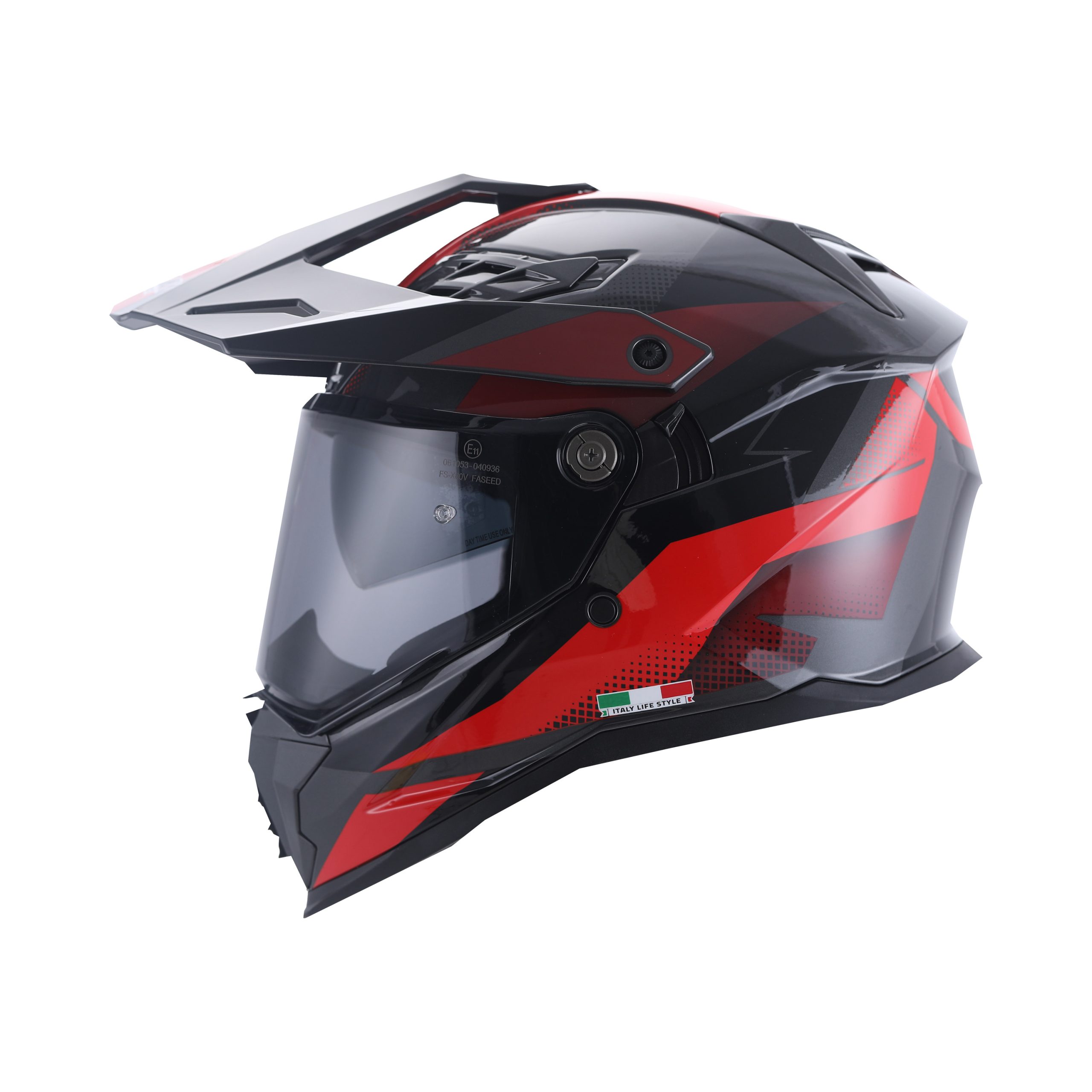 SWAY SW X65 BLOCK Red Adventure Kask