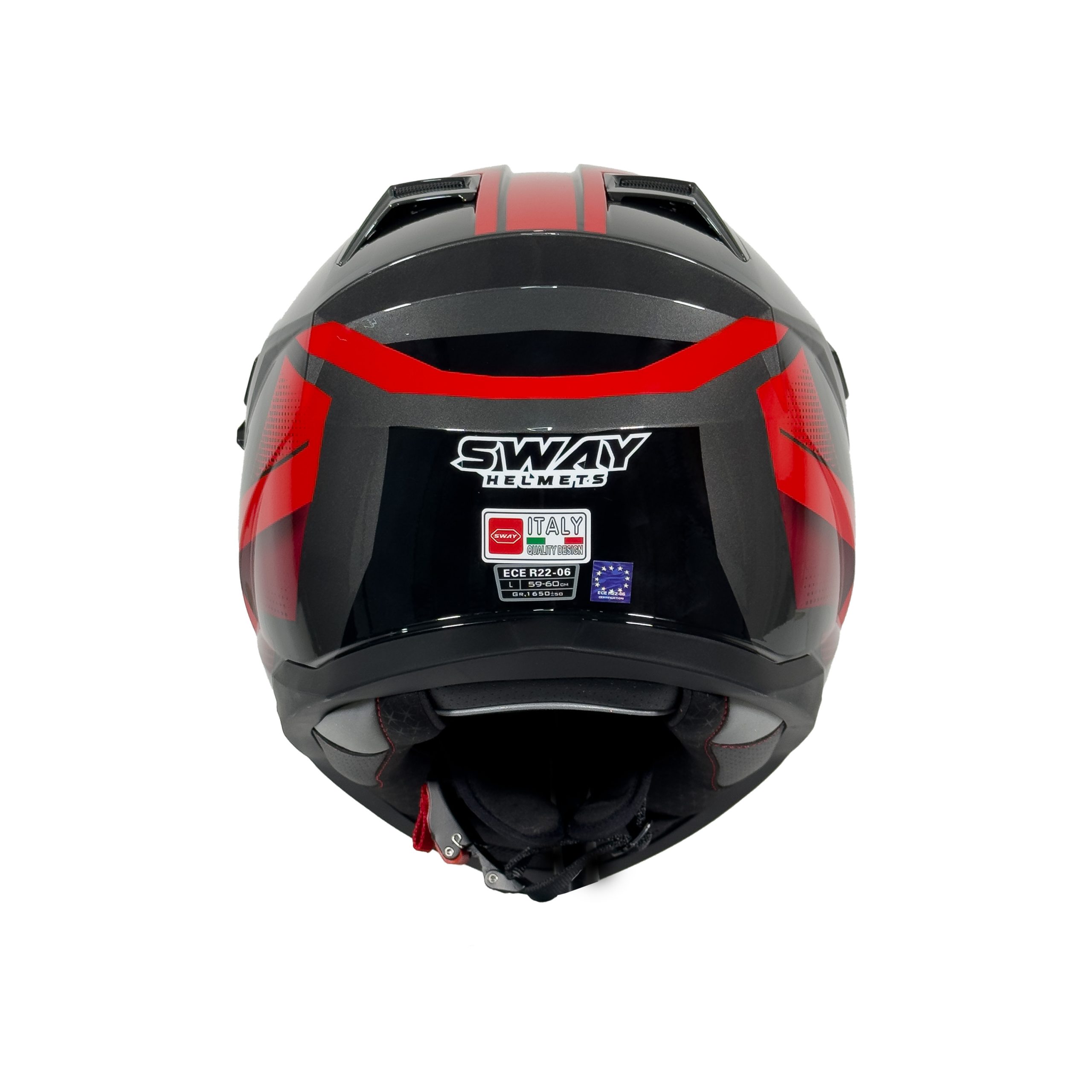 SWAY SW X65 BLOCK Red Adventure Kask - Görsel 2