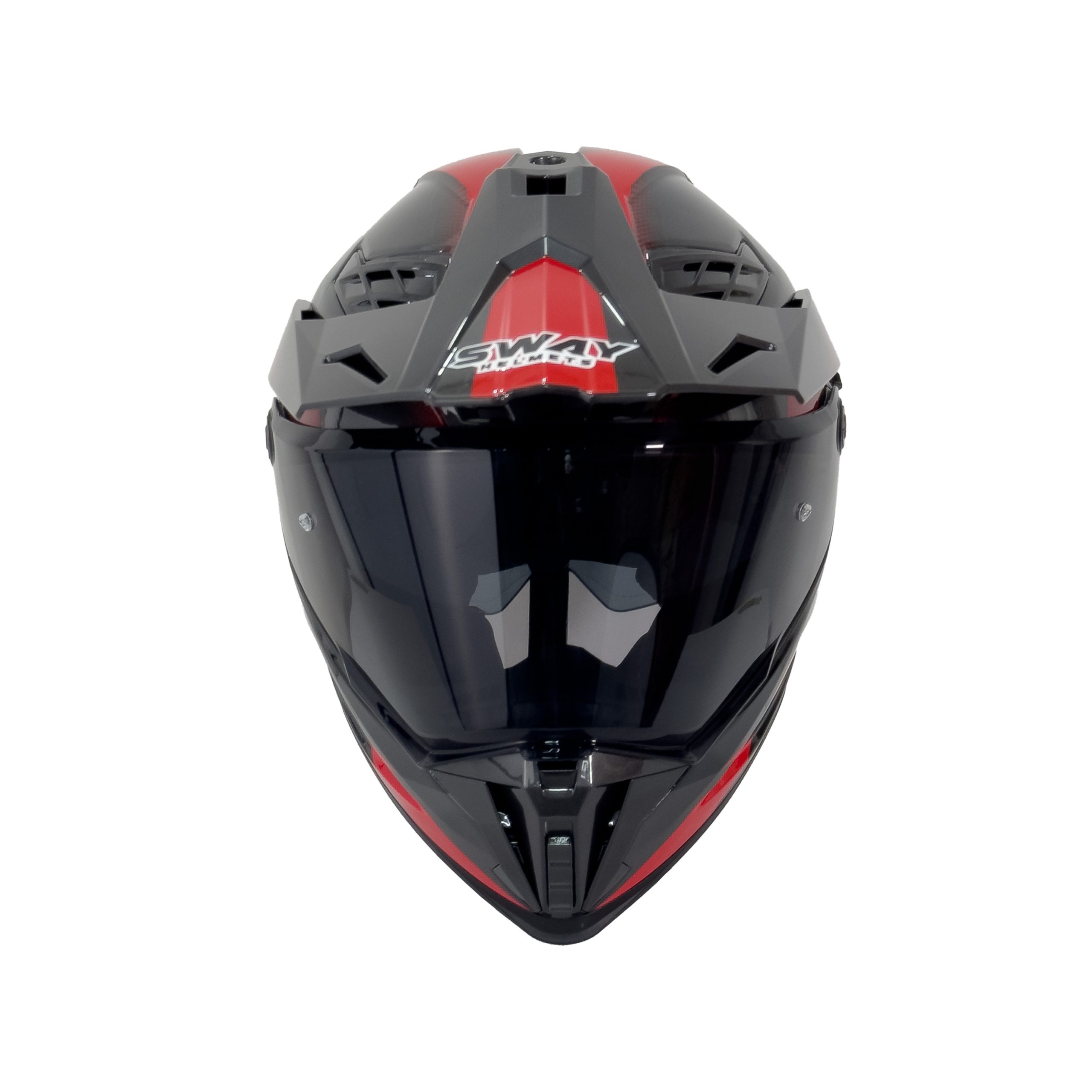 SWAY SW X65 BLOCK Red Adventure Kask - Görsel 4