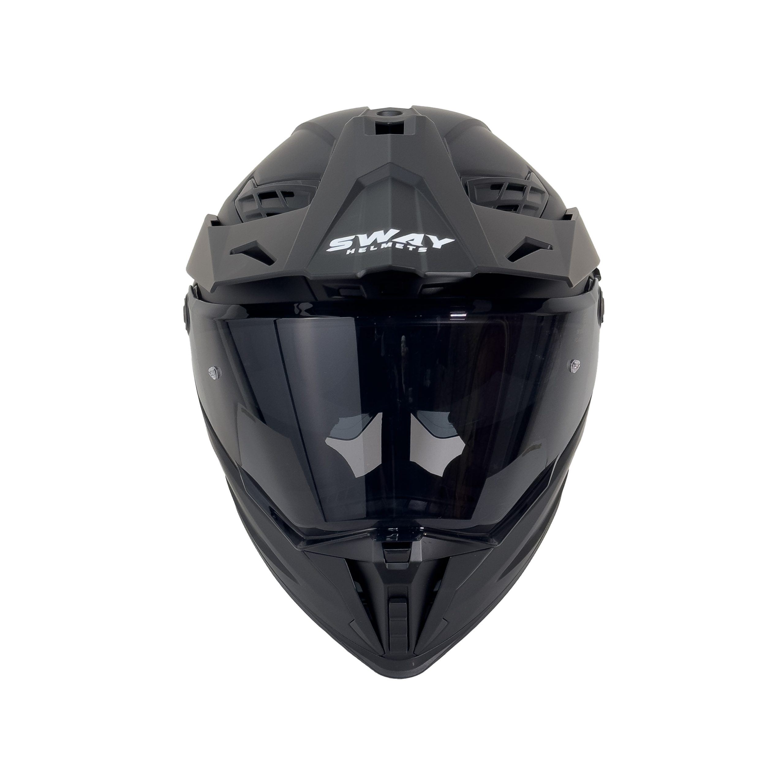 SWAY SW X65 Matt Black Adventure Kask - Görsel 3