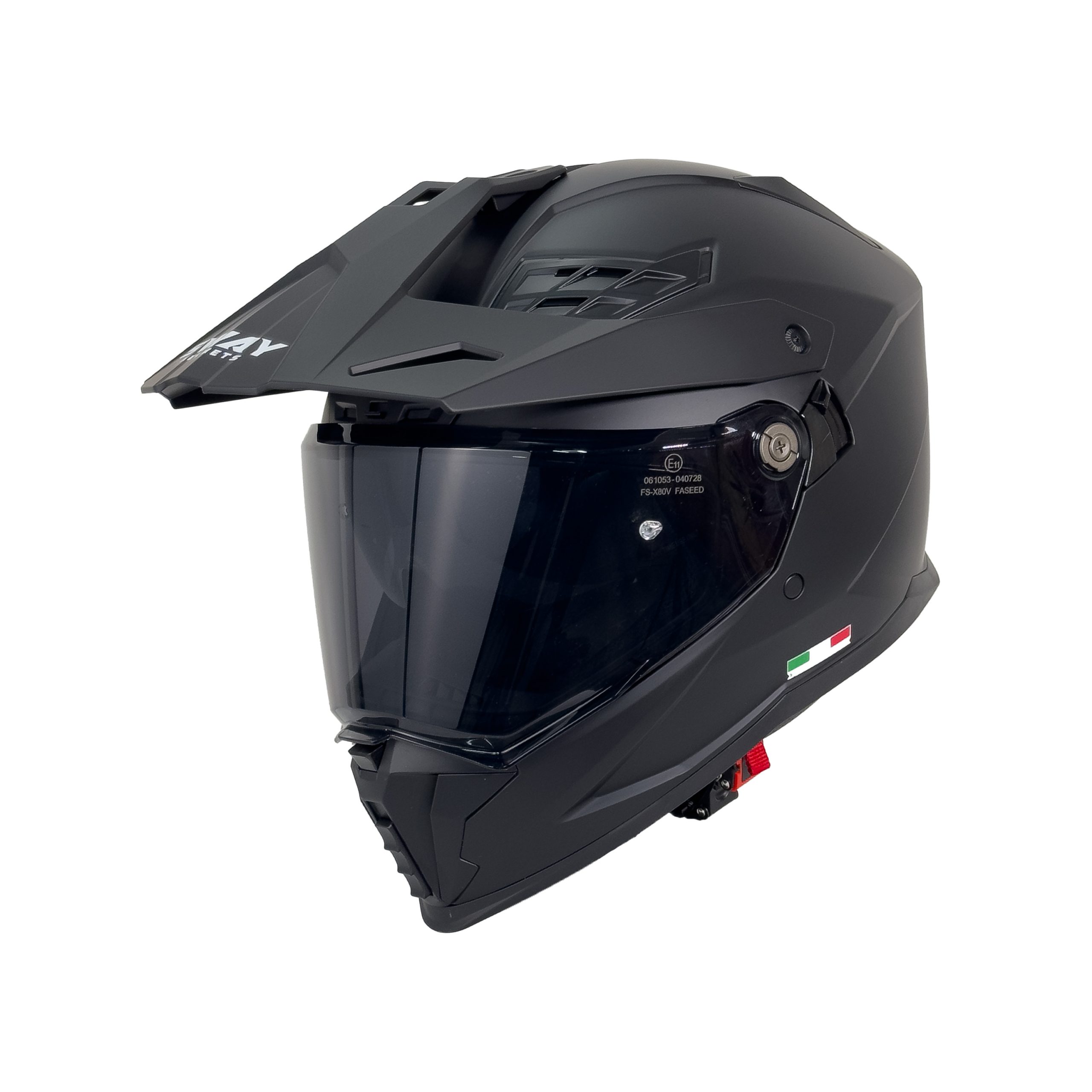 SWAY SW X65 Matt Black Adventure Kask - Görsel 4