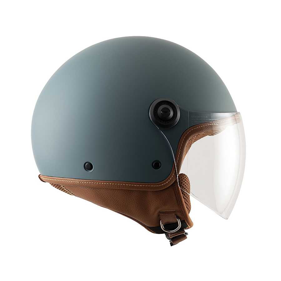 TUCANO Urbano El Jettın 6.0 Yarım Kask Mat Petrol Mavi - Görsel 4