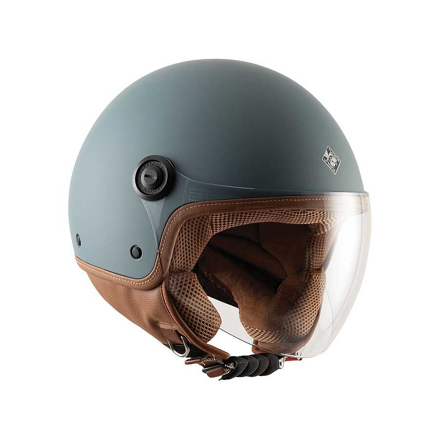 TUCANO Urbano El Jettın 6.0 Yarım Kask Mat Petrol Mavi