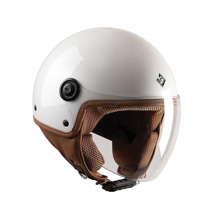 TUCANO Urbano El Jettın 6.0 Yarım Kask Parlak İnci Beyazı